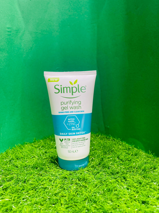 Simple purifying gel face wash